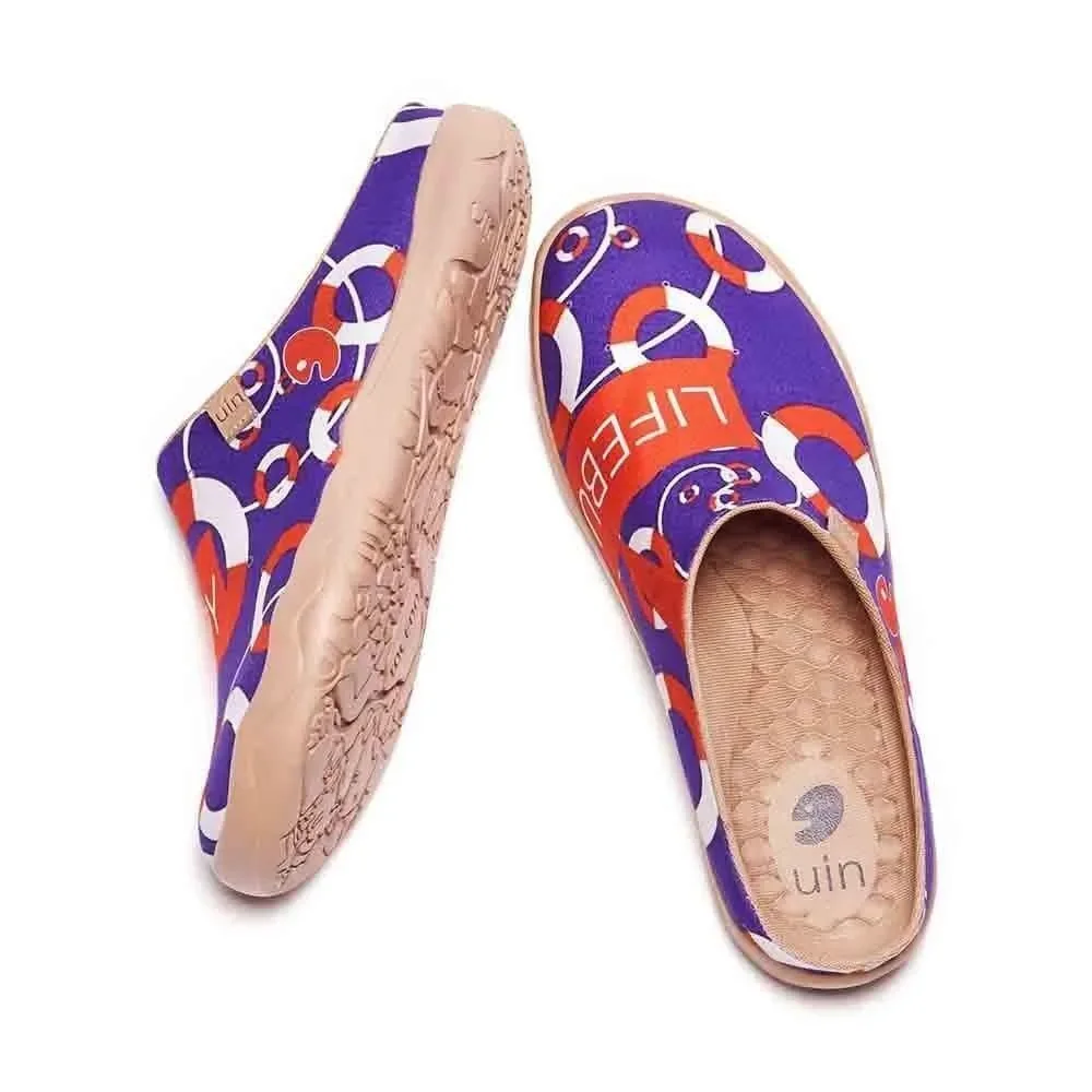 UIN Men's Slipper Mules Walking Casual Travel Shoes (Lifebuoy Slipper) New No Bo